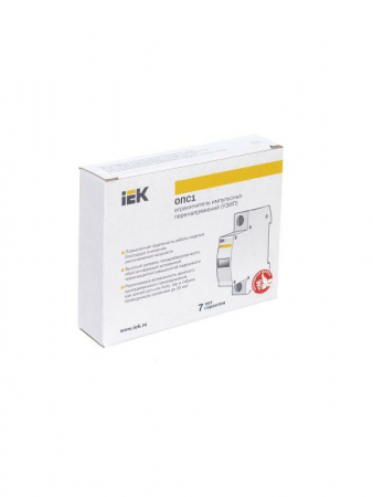 Ограничитель перенапряжения ОПС1-D 1P KARAT IEK MOP20-1-D