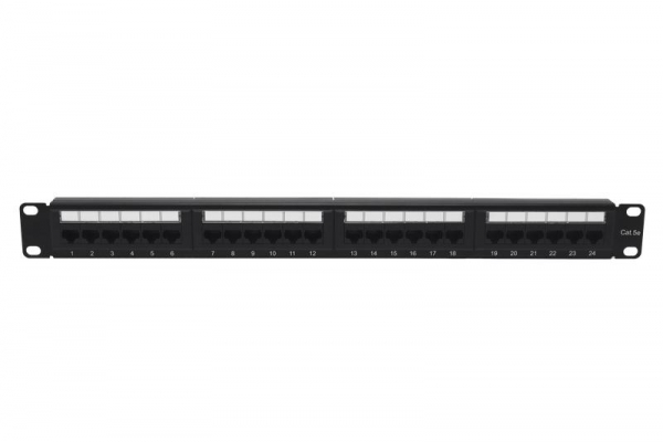 Патч-панель 19дюйм 1U кат.5E неэкранир. 24 порта RJ-45 Dual IDC TOKOV ELECTRIC TKE-PP-5E-1U-24P-UTP