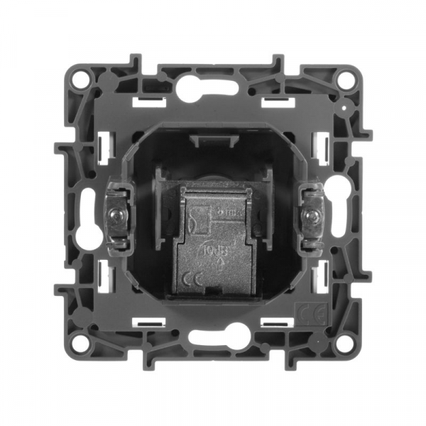 Розетка телевизионная оконечная TV 1вых. СП Etika 5дБ 5-862МГц механизм бел. IEK 672265