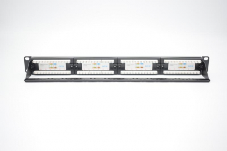 Патч-панель 19дюйм 1U кат.5E неэкранир. 24 порта RJ-45 Dual IDC с задн. кабельным организатором TOKOV ELECTRIC TKE-PP-5E-1U-24P-UTP-CO