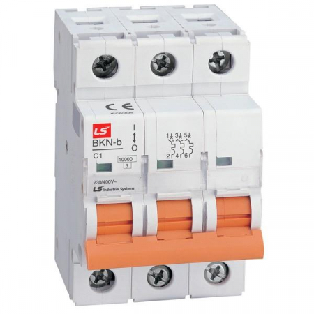 Выключатель автоматический модульный 3п D 25А 10кА BKN-b LS Electric 061302358B