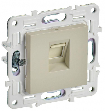 Розетка компьютерная RJ45 кат.5E SKANDY SK-K01B беж. IEK SK-K10-1-K10