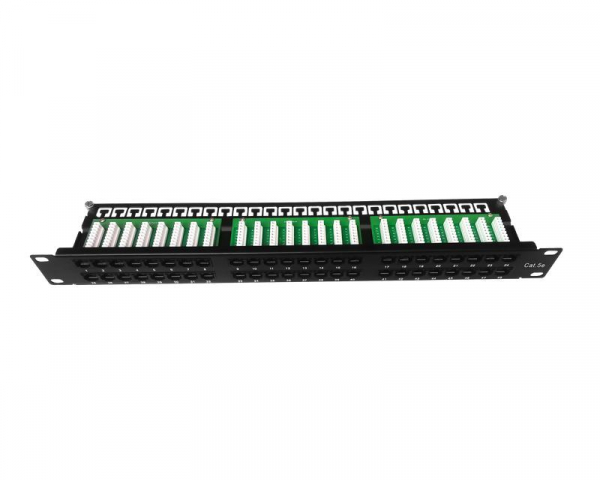 Патч-панель 19 1U кат.5E неэкранир. высокой плотности 48 порта RJ45 Krone IDC TOKOV ELECTRIC TKE-PP-5E-1U-48P-UTP