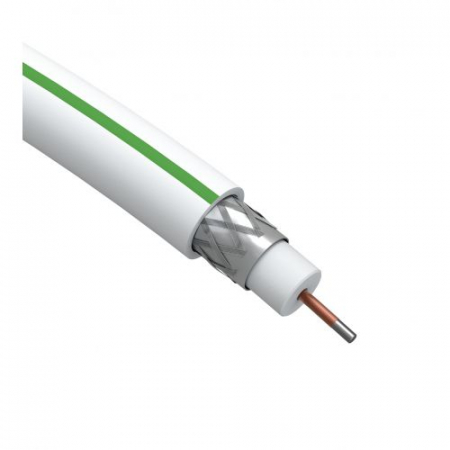 Кабель коаксиальный SAT 703 B CCS/оплетка Al 75% PVC 75Ом бел. (м) SL-B-75-PVC100 Simple Эра Б0044608