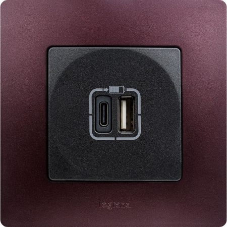 Рамка 1-м СП Etika IP20 сливовый IEK 672561