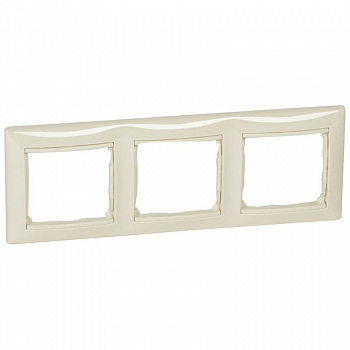 Рамка 3-м СП Valena IP20 горизонт. сл. кость (DIY-упак.) IEK 695633