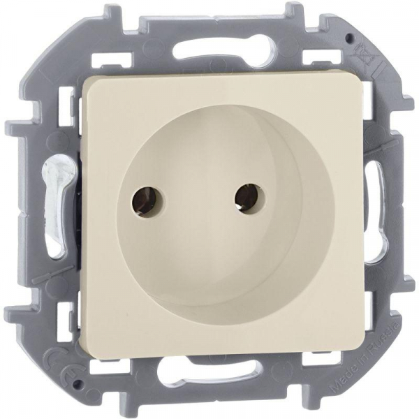Розетка 1-м СП Inspiria 16А IP20 250В 2P механизм сл. кость IEK 673711