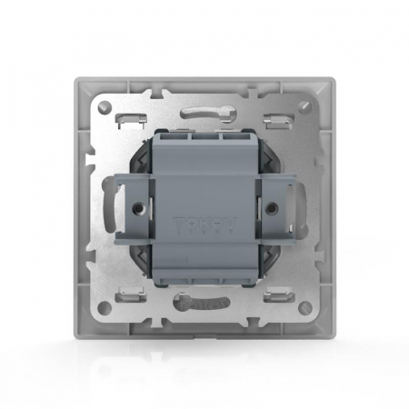Переключатель проходной 1-кл. СП AVA 10А IP20 в сборе бел. TOKOV ELECTRIC TKL-AV-P1F-C01