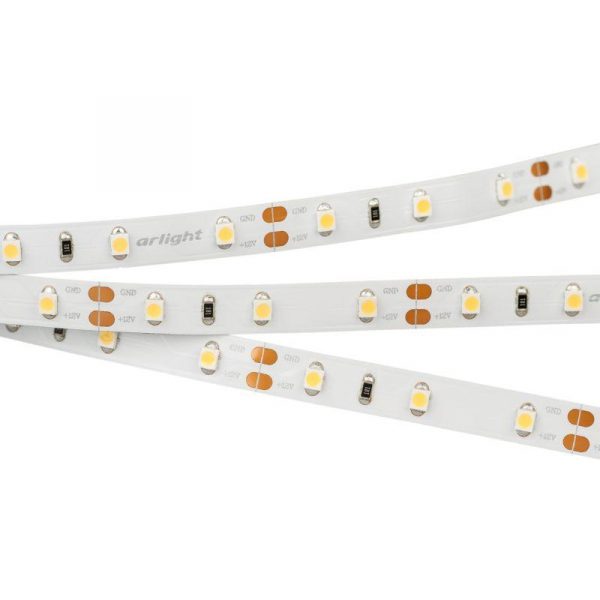 Лента светодиодная RT 2-5000 12V Warm 2700К 3528 300 LED CRI98 4.8Вт/м IP20 (уп.5м) Arlight 021420(1)
