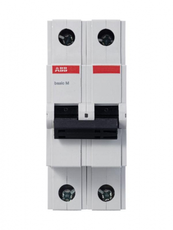 Выключатель автоматический модульный 2п C 63А 4.5кА Basic M BMS412C63 ABB 2CDS642041R0634