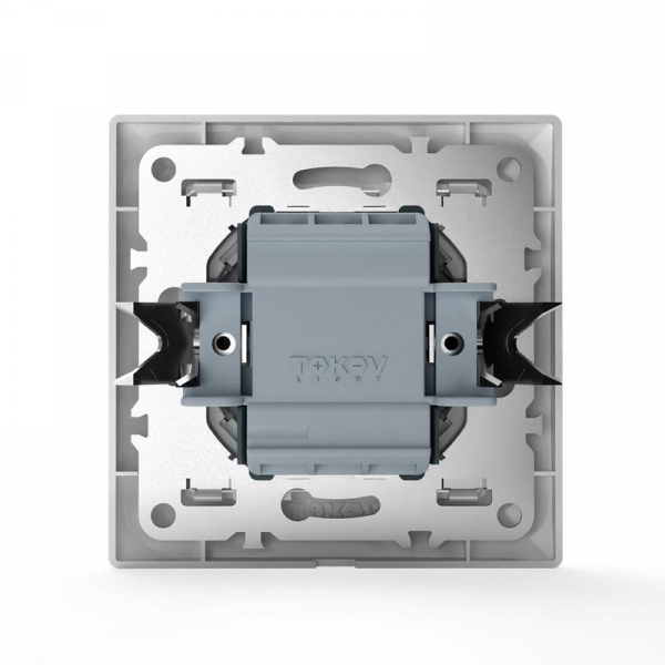 Выключатель 2-кл. СП AVA 10А IP20 в сборе бел. TOKOV ELECTRIC TKL-AV-V2F-C01