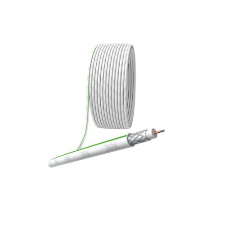 Кабель коаксиальный SAT 703 B CCS/оплетка Al 75% PVC 75Ом бел. (м) SL-B-75-PVC100 Simple Эра Б0044608