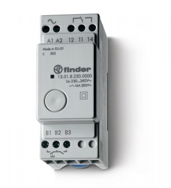 Реле модульное электронное шаговое/моностабильное 1НО 16А 24В AC/DC Ш=35мм IP20 FINDER 130100240000
