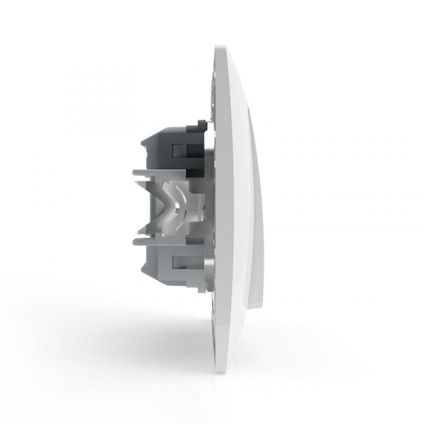 Переключатель проходной 2-кл. СП AVA 10А IP20 в сборе бел. TOKOV ELECTRIC TKL-AV-P2F-C01