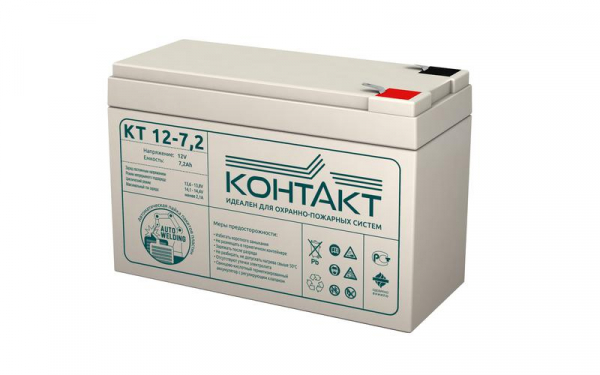 Аккумулятор ОПС 12В 7.2А.ч КТ 12-7.2 Контакт