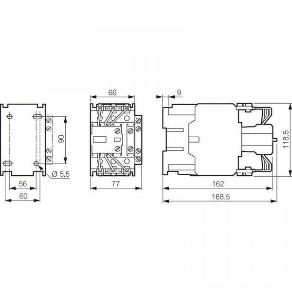 Контактор CTX-C для конд. Н.О.+Н.З 110А 230В Leg 029654