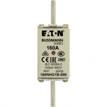 Предохранитель NH 160A 690В gG 1 двойн. индикация EATON 160NHG1B-690