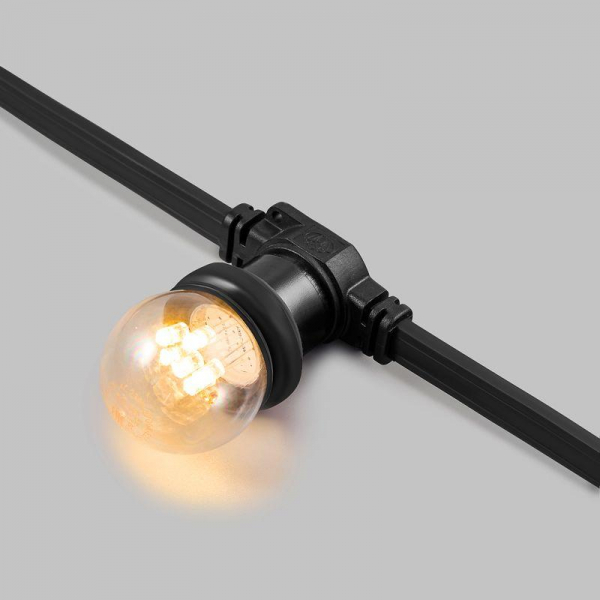 Лампа светодиодная 2Вт шар d45 6LED прозрачная тепл. бел. E27 эффект лампы накаливания Neon-Night 405-126