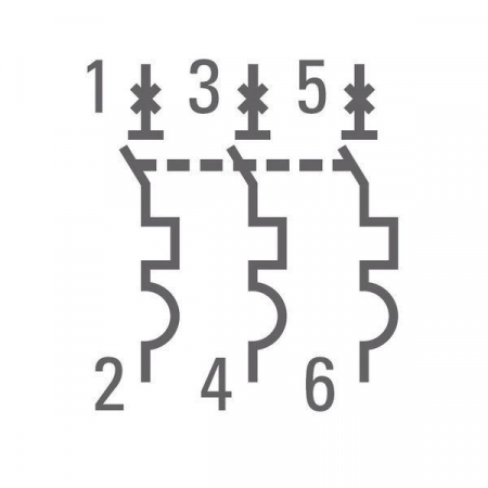 Выключатель автоматический модульный 3п C 3А 4.5кА ВА 47-63 PROxima EKF mcb4763-3-03C-pro