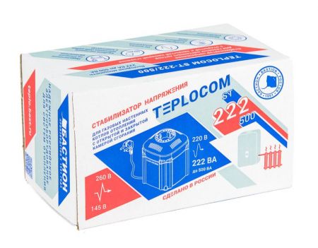 Стабилизатор напряжения TEPLOCOM ST-222/500 Бастион 554
