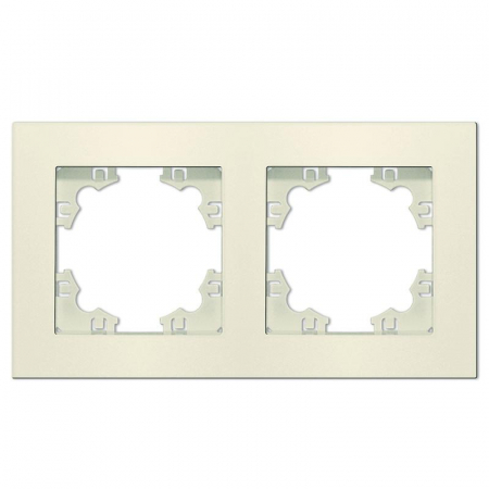 Рамка 2-м Афина универс. сл. кость (ivory) Universal A0044-I