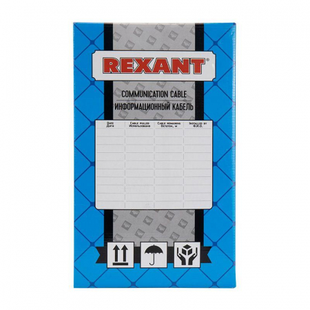 Кабель витая пара U/UTP кат.6 4х2х23AWG нг(А)-HF медь оранж. (305м) (м) Rexant 01-0050