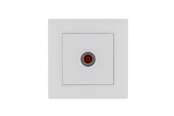 Розетка TV проходная Karea RIZZ бел. Makel 88001007