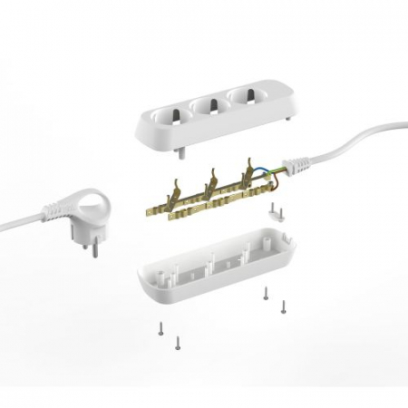 Удлинитель 3х1.5м с заземл. 16А IP20 GREEN LINE UDL-16-315-E ПВС 3х1 Эра Б0065038