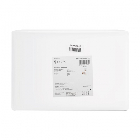 Светильник Fluff 40Вт E14х2 IP20 бра настен. Freya FR5207WL-02BZ