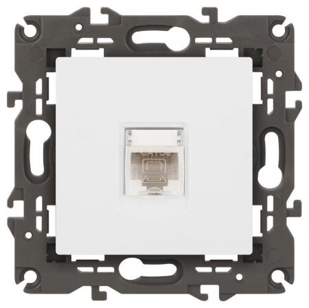 Розетка компьютерная Elegance 14-3107-01М RJ45 матов. бел. Эра Б0065763