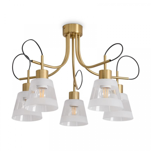 Светильник Caramel 5х60Вт E27 IP20 подвесной Freya FR5522PL-05BS