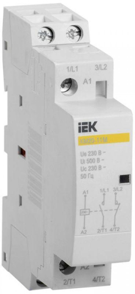 Контактор модульный КМ20-11М AC KARAT IEK MKK11-20-11