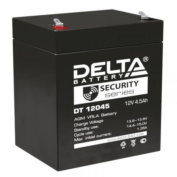 Аккумулятор ОПС 12В 4.5А.ч DT 12045 Delta 4614010040006