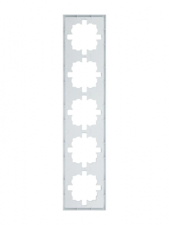 Рамка 5-м ZIMA горизонт. бел. LEZARD 704-0200-150