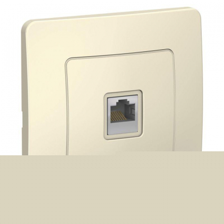 Розетка компьютерная 1-м СП Blanca RJ45 кат.5E молочн. SE BLNIS045002