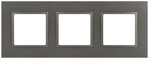 Рамка 3-м Elegance 14-5013-16 Classic для розеток и выключателей титан Эра Б0065827
