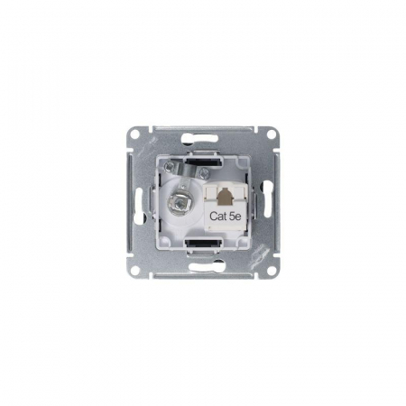 Розетка компьютерная + телевизионная 2-м СП AtlasDesign RJ45 кат.5E + TV механизм грифель SE ATN000789
