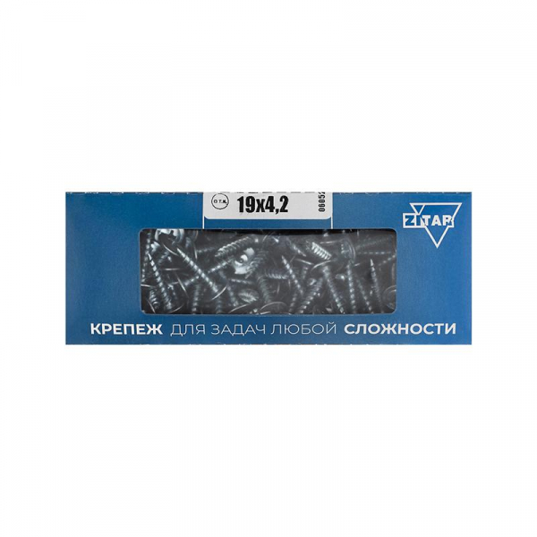 Саморез для тонкого метал. листа 4.2х19 (коробка) (уп.200шт) Zitar 102140