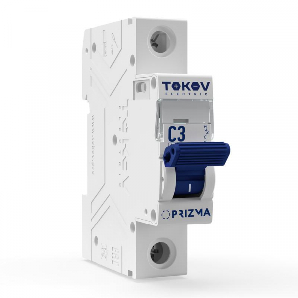 Выключатель автоматический модульный 1п C 3А 6кА PRIZMA TOKOV ELECTRIC TKE-PZ60-MCBI-1-3-C