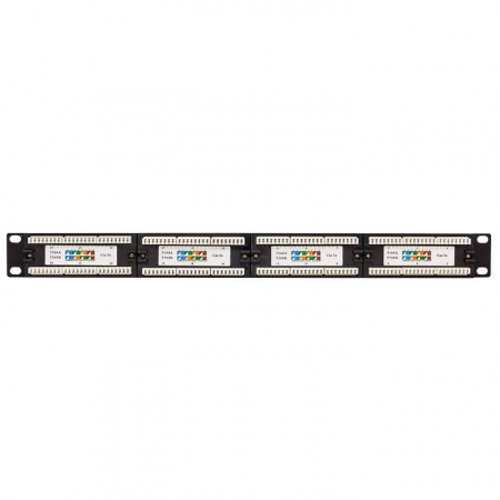 Патч-панель 19дюйм 1U кат.5E UTP неэкранир. 24 порта RJ45 110 IDC TERACOM EKF TRC-PPNL-5EUTP-1U24