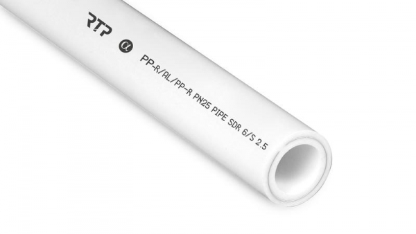 Труба PPR 32х5.4 PN25 армир. алюм. бел. (дл.2м) RTP 16203