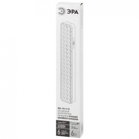 Светильник светодиодный DBA-106-0-20 60LED 3ч IP20 аварийный постоянный/непостоянный Эра Б0044399