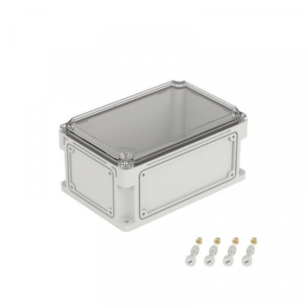 Корпус 300х200х146мм IP67 с прозр. крышкой 21мм с фланцами пластик. DKC 532211
