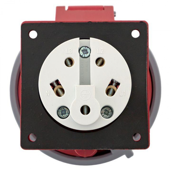 Розетка стационарная внутренняя 3252 3Р+РЕ+N 32А 380В IP67 PROxima EKF ps-3252-32-380
