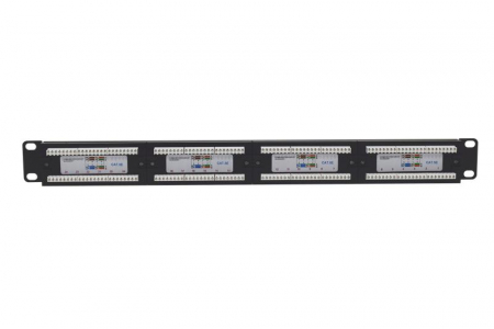 Патч-панель 19дюйм 1U кат.5E неэкранир. 24 порта RJ-45 Dual IDC TOKOV ELECTRIC TKE-PP-5E-1U-24P-UTP