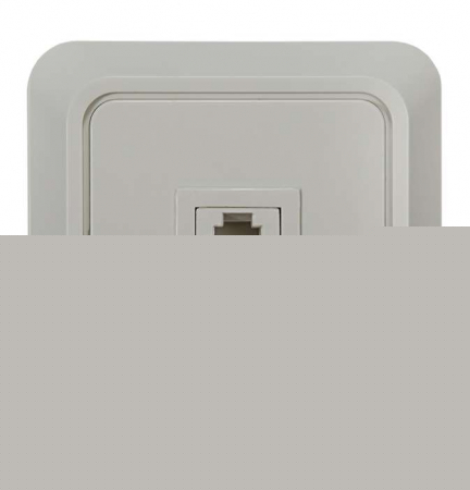 Розетка телефонная 1-м СП Bolleto 7034 16А IP20 бел. ASD / IN HOME 4690612000398