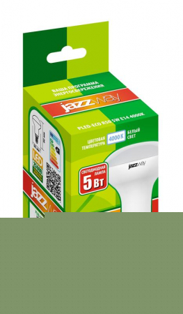 Лампа светодиодная PLED-ECO 5Вт R50 рефлектор матовая 4000К нейтр. бел. E14 400лм 230В 50Гц JazzWay 1037046A