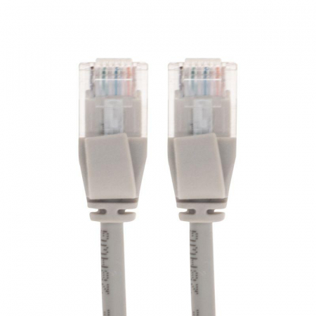 Патч-корд U/UTP CAT 6A (10G) RJ45-RJ45 28AWG LSZH сер. 1м Rexant 02-0380-1